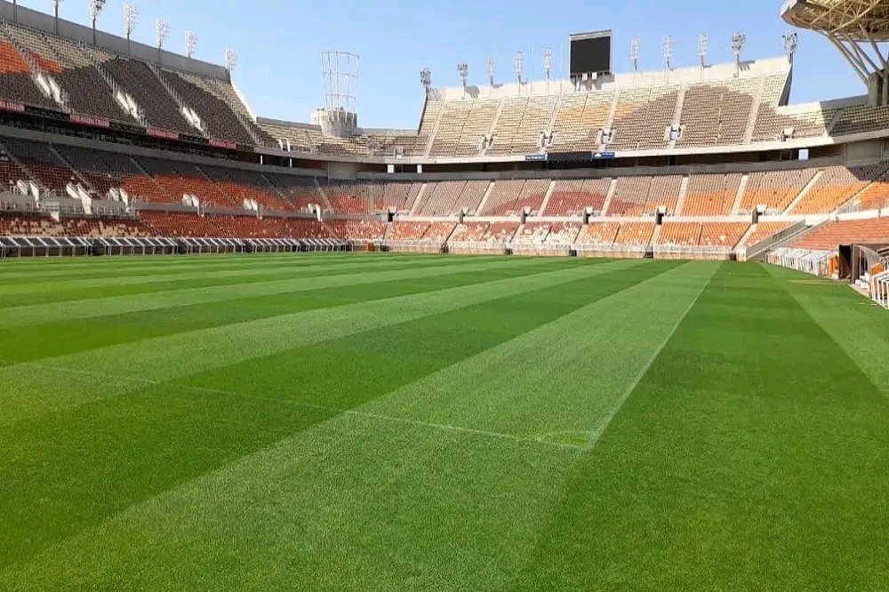 New Peter Mokaba Stadium Pitchside