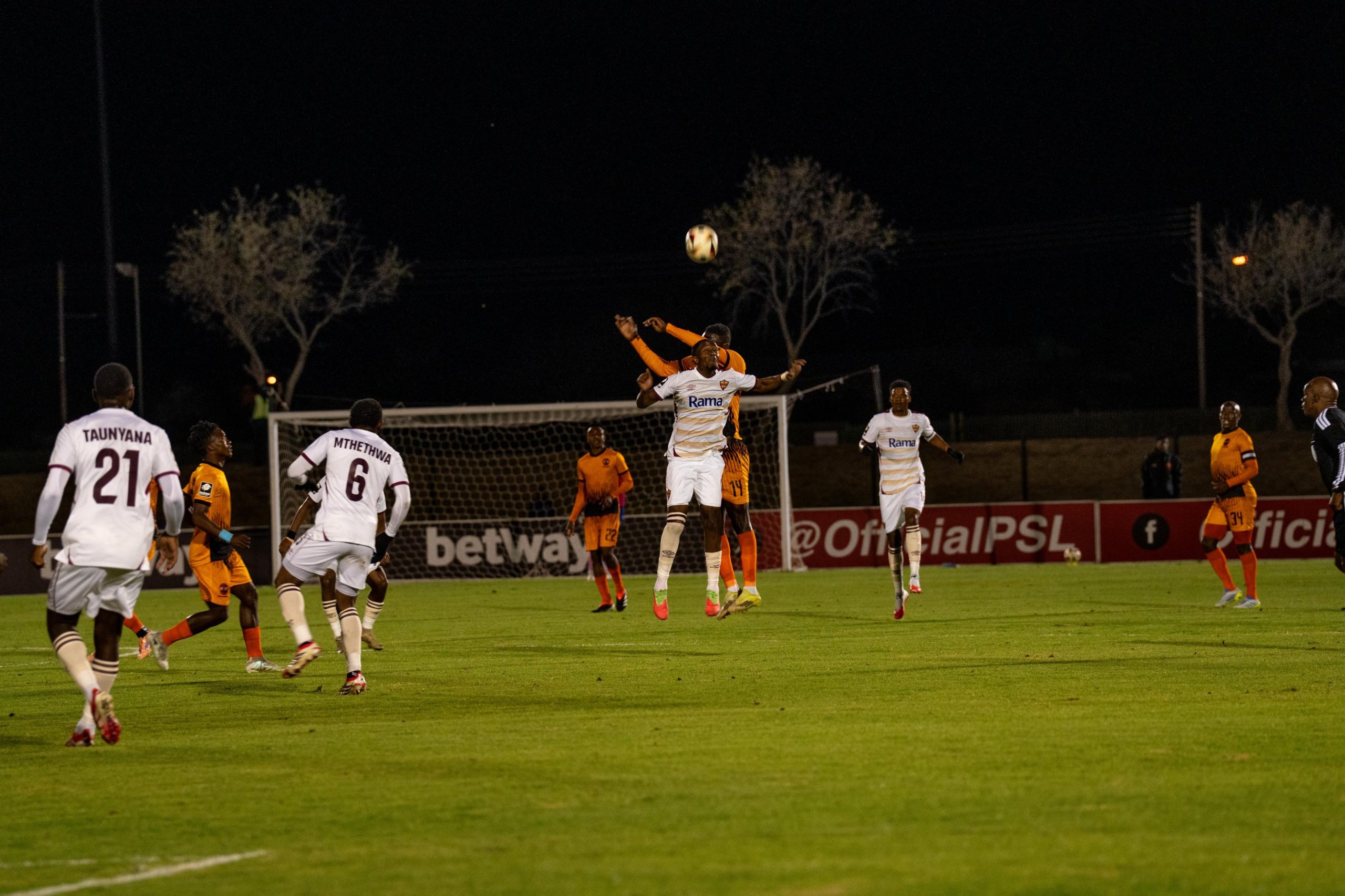 Betway Premiership action involving Polokwane City and Stellenbosch FC