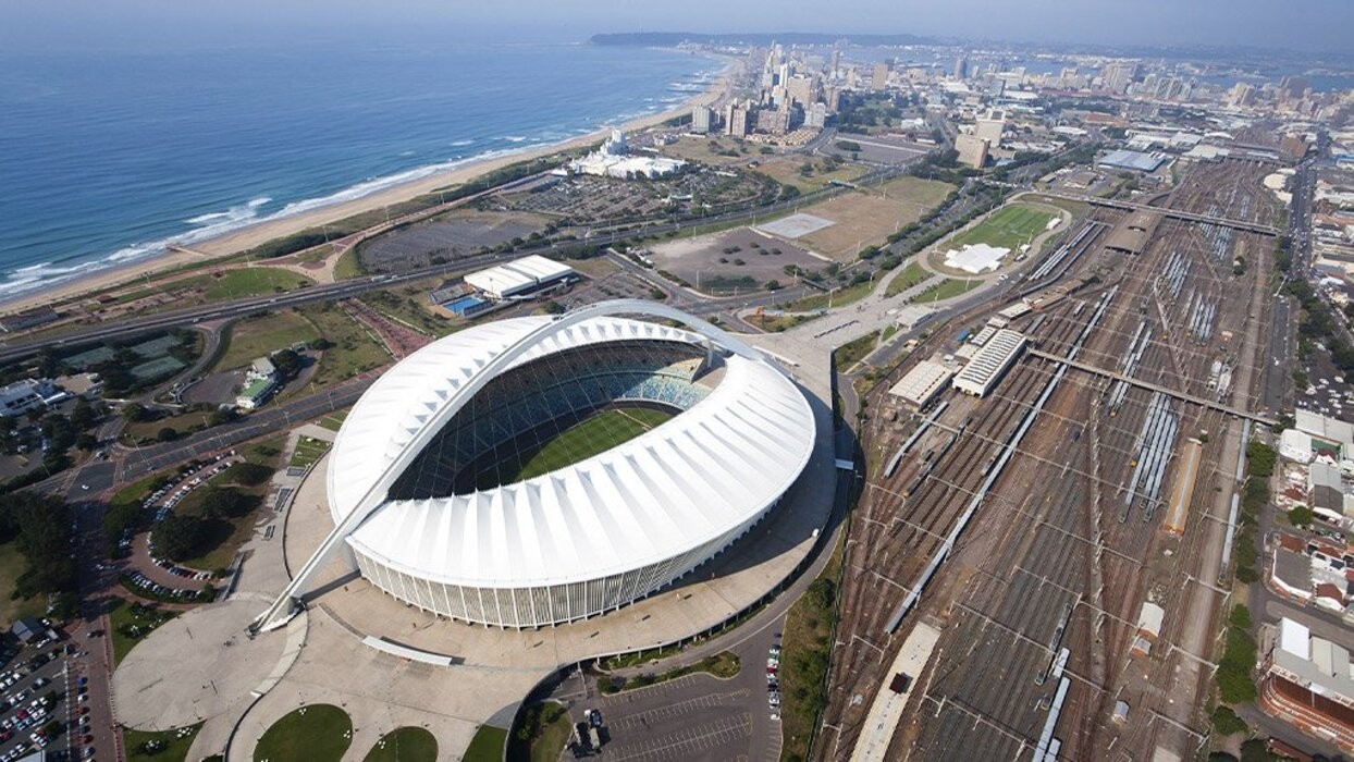 The view of Durban City with Moses Mabhida Stadium.