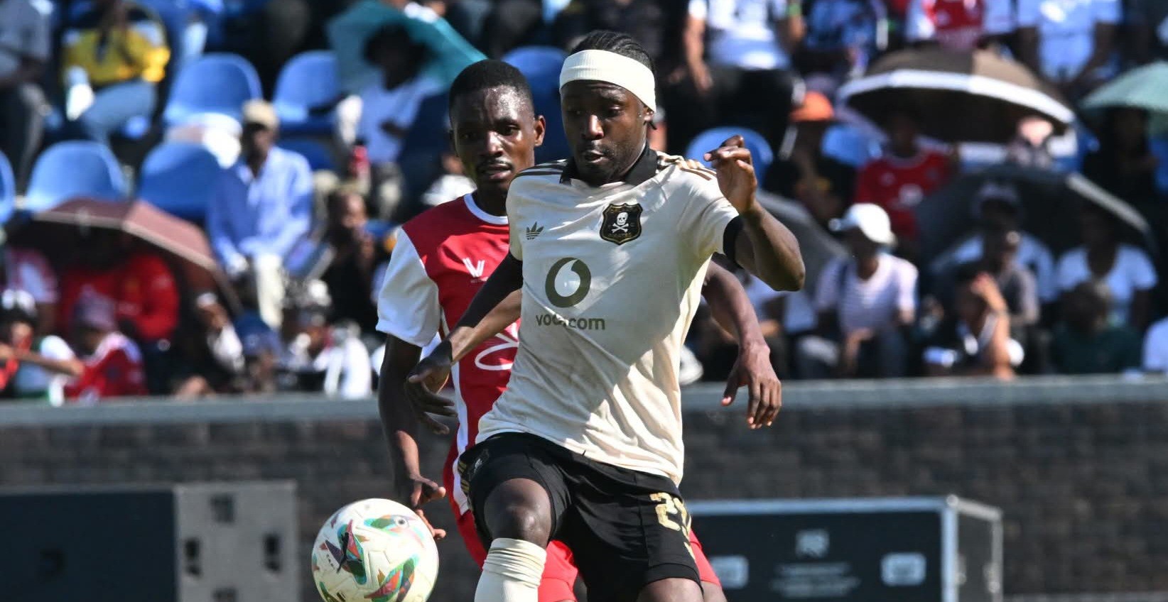 Gamphani Lungu in action for Orlando Pirates in the CAF Champions League